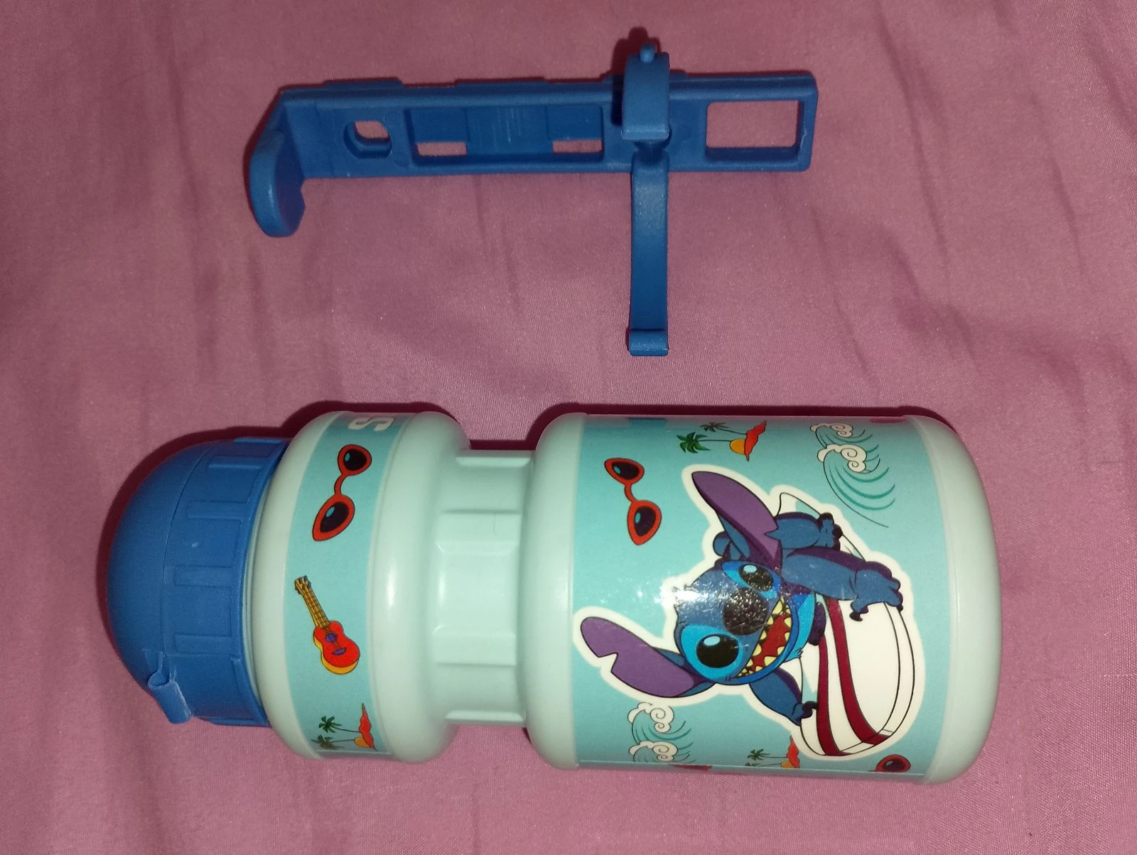 Garrafa De Água Disney Stitch Com Suporte Para Bicicleta Nova – photo 2